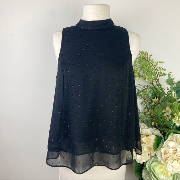 KAARI BLUE blouse (new) | black sparkle | small | cocktail - Picture 1 of 8